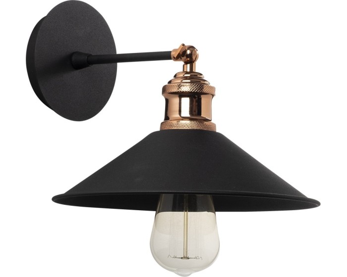 Nástěnná lampa Berceste X černá