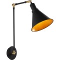 Nástěnná lampa Berceste V černá