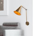 Nástěnná lampa Berceste V zlatá