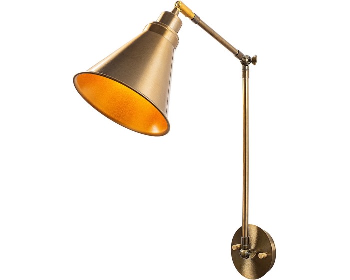 Nástěnná lampa Berceste V zlatá