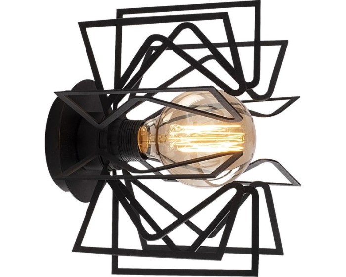 Nástěnná lampa Nemrut černá