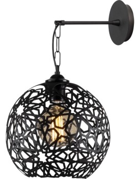 Nástěnná lampa Fellini I černá