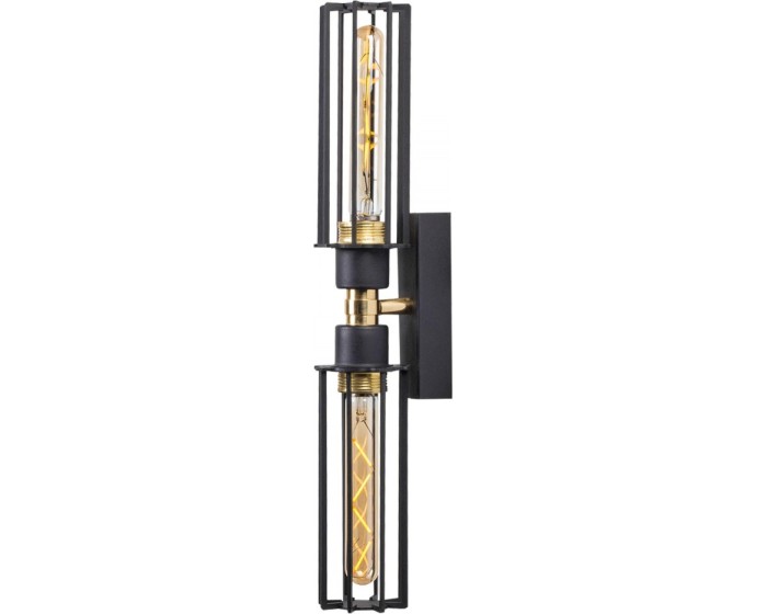 Nástěnná lampa Fellini černá