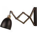 Nástěnná lampa Vara černá/mosaz