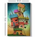 Obraz na plátně Surreal treehouse 50x70 cm