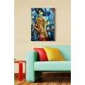 Obraz na plátně Cubism lady 50x70 cm