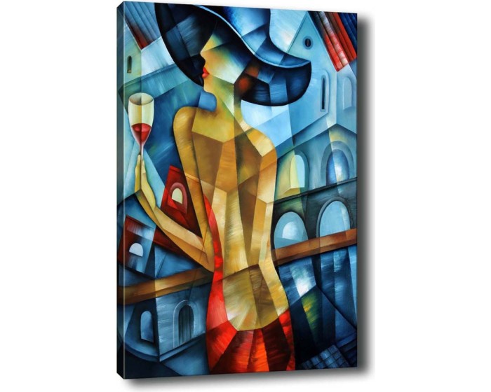 Obraz na plátně Cubism lady 50x70 cm