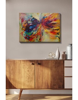 Obraz Motýl 70x50 cm vícebarevný