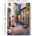 Obraz na plátně Seaside town aisle 50x70 cm