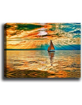 Obraz na plátně Boat trip 30x70 cm