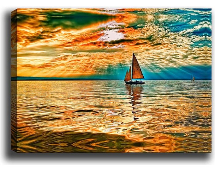 Obraz na plátně Boat trip 30x70 cm