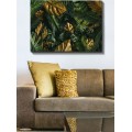 Obraz GREEN AND GOLD LEAVES 70 x 100 cm