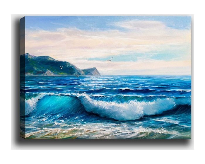 Obraz Jura 50x70 cm modrý