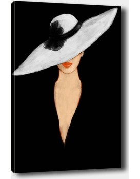 Obraz LETITTIA 50x70 cm černý/bílý