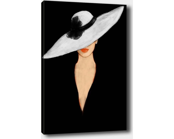 Obraz LETITTIA 50x70 cm černý/bílý