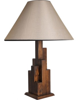Stolní lampa Kule hnědá