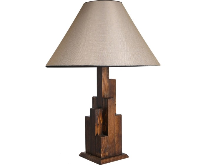 Stolní lampa Kule hnědá