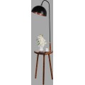 Stojací lampa Sehbali VI 165 cm hnědá/černá