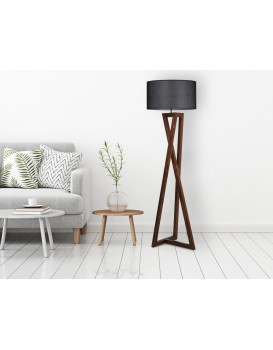 Stojací lampa Maçka Ceviz 166 cm černá