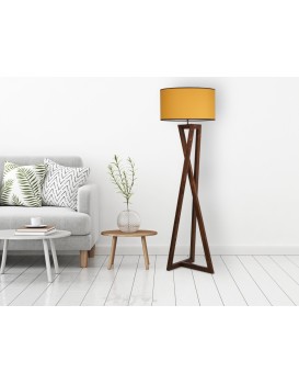 Stojací lampa Maçka Ceviz 166 cm hořčicová