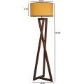 Stojací lampa Maçka Ceviz 166 cm hořčicová