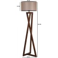 Stojací lampa Maçka Ceviz 166 cm ořechová