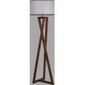 Stojací lampa Macka 166 cm hnědá/matná šedá