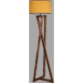 Stojací lampa Macka 166 cm hnědá/žlutá
