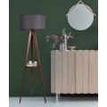 Stojací lampa Sehbali I 176 cm hnědá/šedá
