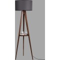 Stojací lampa Sehbali I 176 cm hnědá/šedá