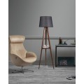 Stojací lampa Sehbali III 160 cm hnědá/šedá