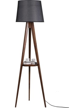 Stojací lampa Sehbali III 160 cm hnědá/šedá