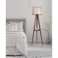 Stojací lampa Sehbali III 160 cm hnědá/béžová