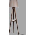 Stojací lampa Sehbali III 160 cm hnědá/hnědá