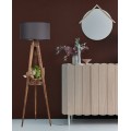Stojací lampa Sehbali IV 153 cm hnědá/šedá