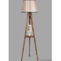 Stojací lampa Sehbali V 160 cm hnědá/béžová
