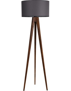 Stojací lampa Lambader 153 cm hnědá/šedá