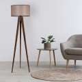 Stojací lampa Lambader 153 cm hnědá/hnědá