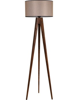 Stojací lampa Lambader 153 cm hnědá/hnědá