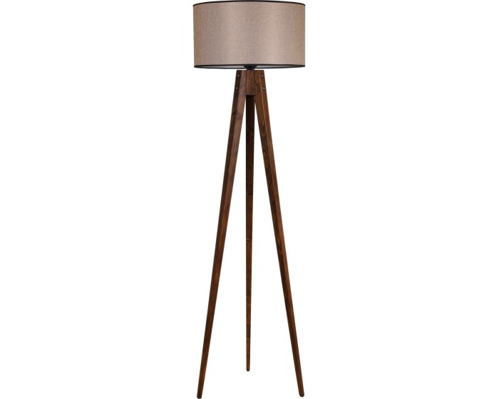 Stojací lampa Lambader 153 cm hnědá/hnědá