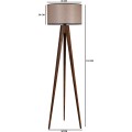 Stojací lampa Lambader 153 cm hnědá/hnědá