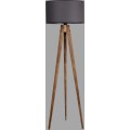 Stojací lampa Tripod Ceviz 153 cm šedá