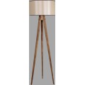 Stojací lampa Lambader 153 cm hnědá/béžová