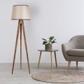 Stojací lampa Lambader 160 cm hnědá/béžová