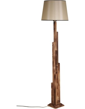 Stojací lampa Yanik I 165 cm hnědá/béžová