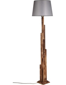 Stojací lampa Yanik I 165 cm hnědá/šedá