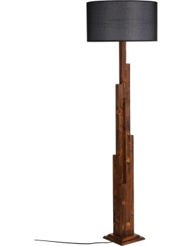 Stojací lampa Yanik II 160 cm hnědá/černá