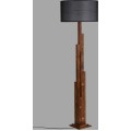 Stojací lampa Yanik II 160 cm hnědá/černá