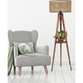 Stojací lampa Sehbali IV 153 cm hnědá