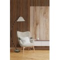 Stojací lampa Hilal 170 cm světle šedá